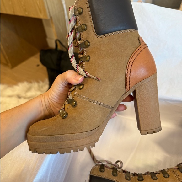 See by Chloe nabuk lace up boots - Picture 4 of 11